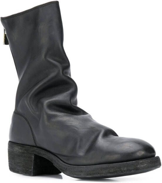 Guidi 788z Back Zip Mid boots Black