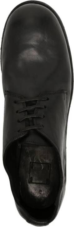 Guidi 792V lace-up leather derby shoes Black