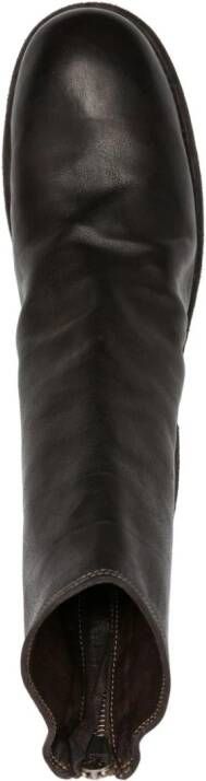 Guidi 986 zip-up leather boots Brown