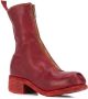 Guidi calf-length zip-up boots Red - Thumbnail 2