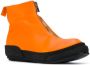 Guidi color-block front-zip boots Orange - Thumbnail 2