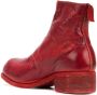Guidi front zip ankle boots Red - Thumbnail 3