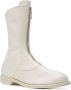 Guidi front-zip ankle boots White - Thumbnail 2