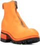 Guidi front-zipped ankle boots Orange - Thumbnail 2