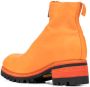 Guidi front-zipped ankle boots Orange - Thumbnail 3