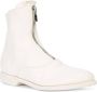 Guidi front-zipped fitted boots White - Thumbnail 2