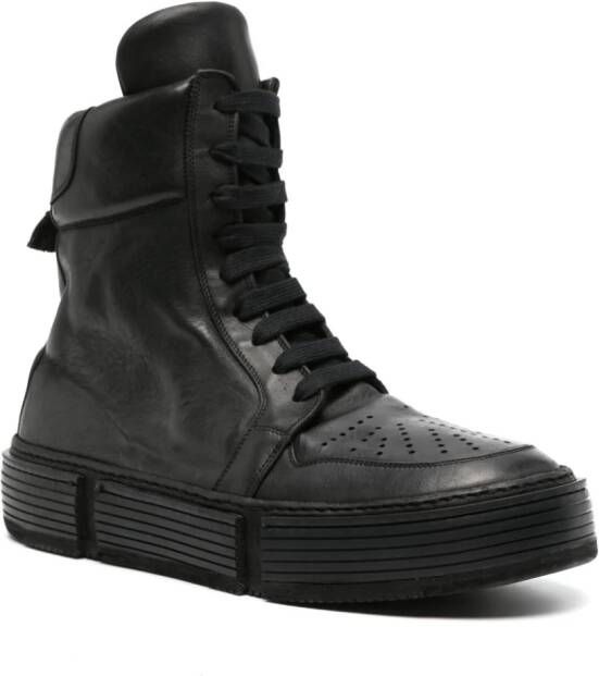Guidi GJ06 leather high-top sneakers Black