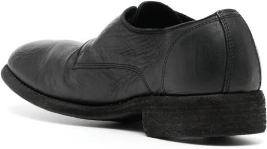 Guidi horse-leather Derby shoes Black