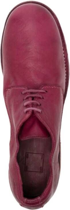 Guidi horse-leather Derby shoes Pink