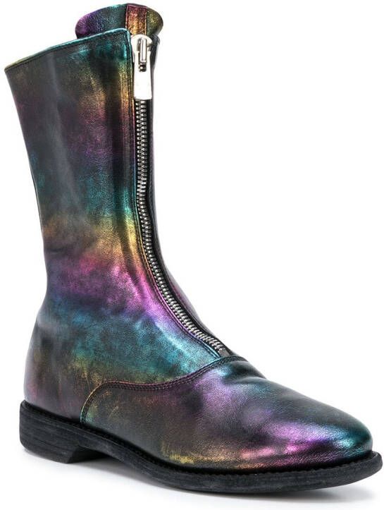 Guidi iridesdent ankle boots Multicolour