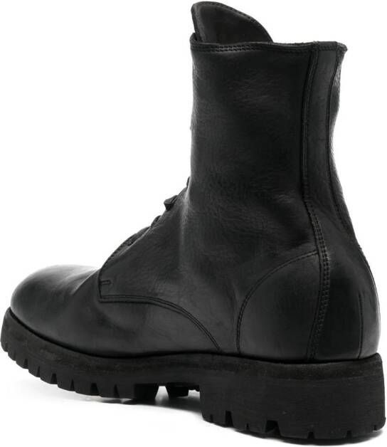 Guidi lace-front ankle boots Black