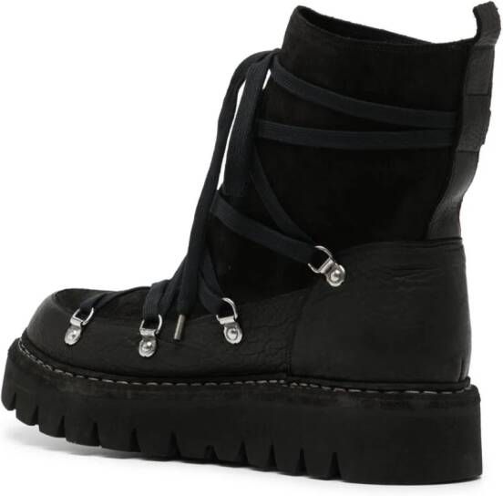 Guidi lace-up ankle boots Black