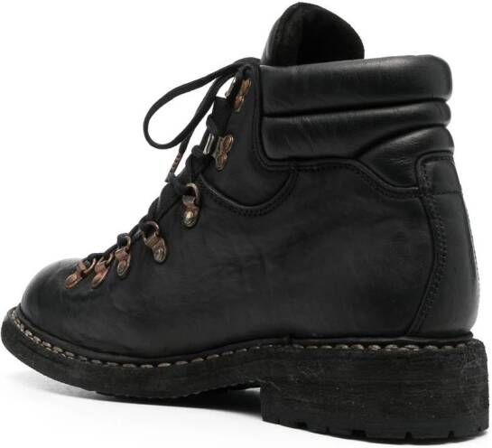 Guidi lace-up horse leather boots Black