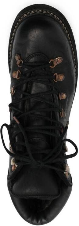 Guidi lace-up horse leather boots Black