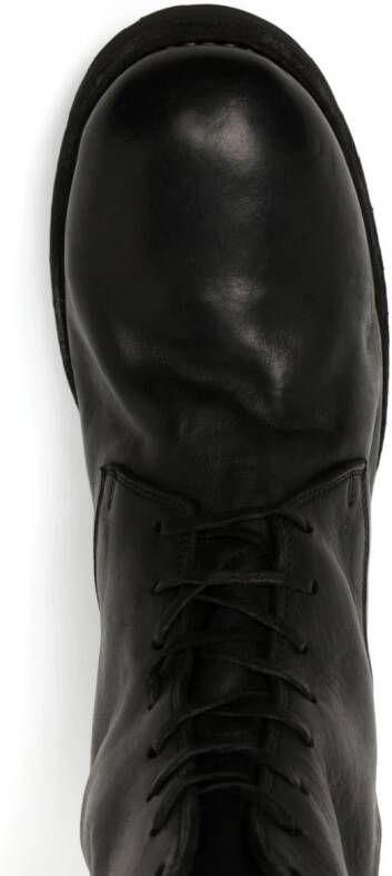 Guidi lace-up leather boots Black