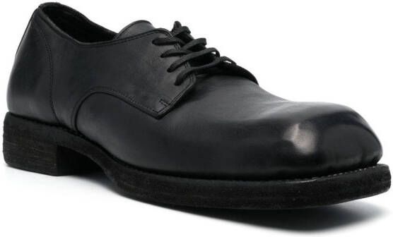 Guidi lace-up leather shoes Black