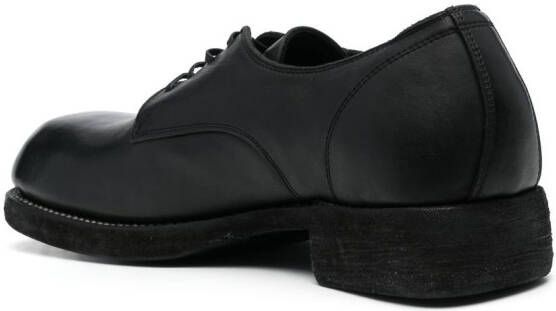 Guidi lace-up leather shoes Black