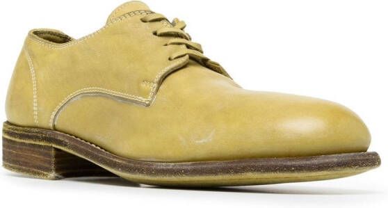 Guidi leather derby shoes Green