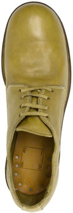 Guidi leather derby shoes Green