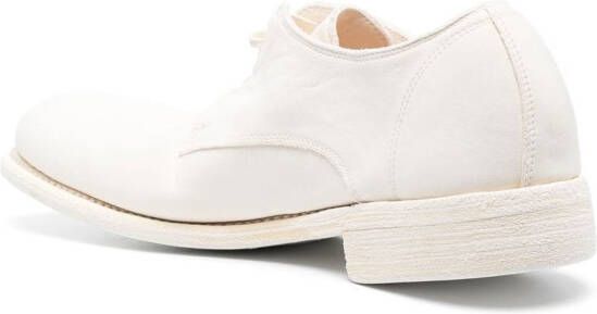 Guidi leather derby shoes White