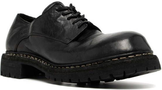 Guidi leather Derby shoes Black