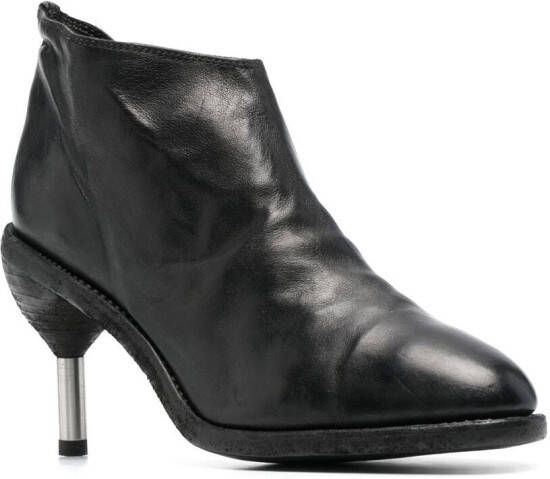 Guidi metal-heel ankle boots Black