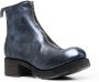 Guidi metallic-sheen leather boots Blue - Thumbnail 2
