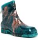 Guidi paint-splatter detail ankle boots Blue - Thumbnail 2