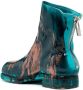 Guidi paint-splatter detail ankle boots Blue - Thumbnail 3