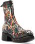 Guidi paint splattered ankle boots Black - Thumbnail 2