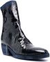 Guidi painted patent leather boots Blue - Thumbnail 2