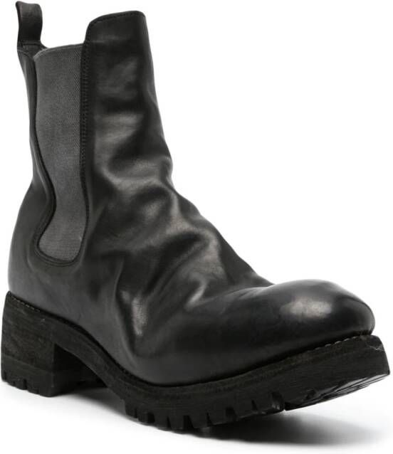 Guidi PL07V leather ankle boots Black