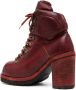 Guidi R19AV 100mm lace-up boots Red - Thumbnail 3