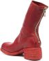 Guidi rear-zip horse leather boots Red - Thumbnail 3