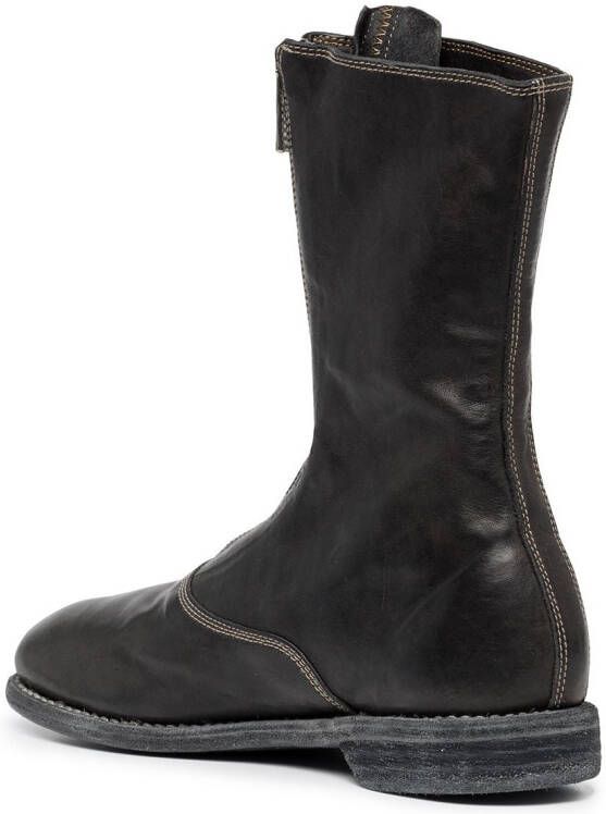 Guidi soft leather mid-calf boots Black