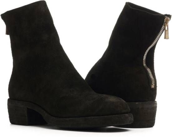 Guidi suede ankle boots Black