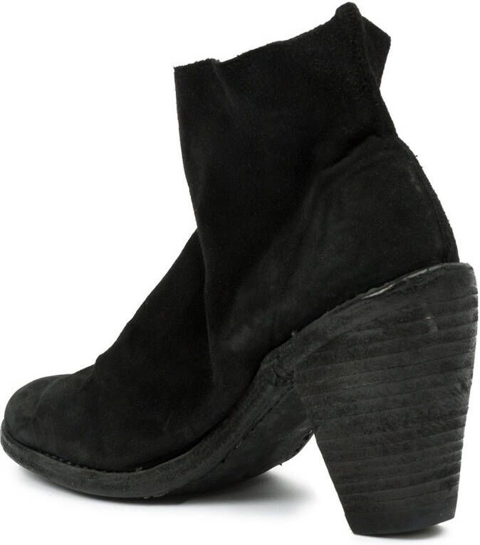 Guidi tapered heel ankle boots Black