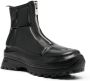 Guidi zip-front leather ankle boots Black - Thumbnail 2