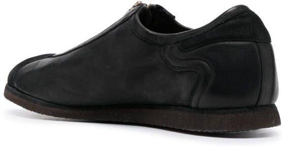 Guidi zip low-top sneakers Black