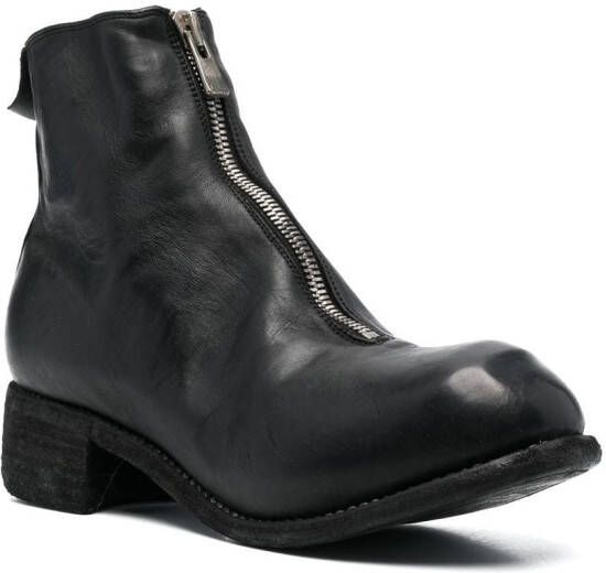 Guidi zip-up ankle boots Black
