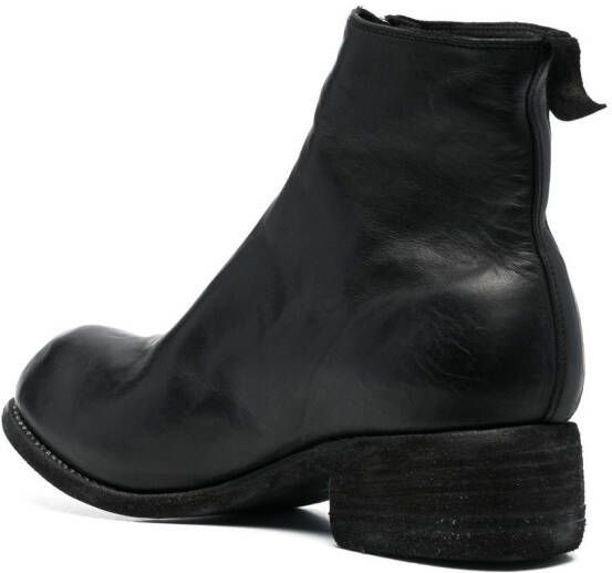 Guidi zip-up ankle boots Black