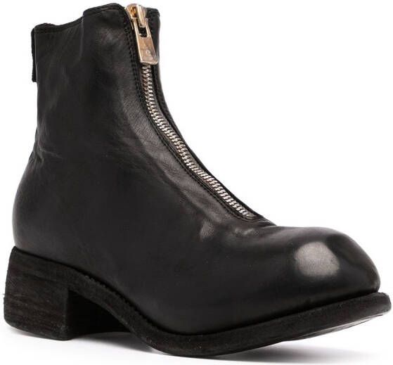 Guidi zip-up ankle boots Black