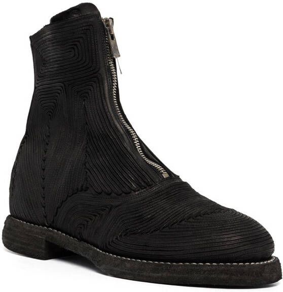 Guidi zipped ankle boots Black