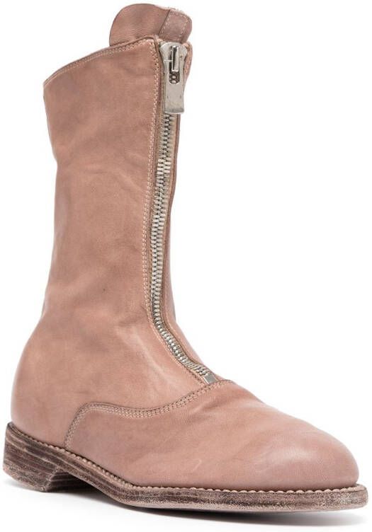 Guidi zipped ankle boots Pink
