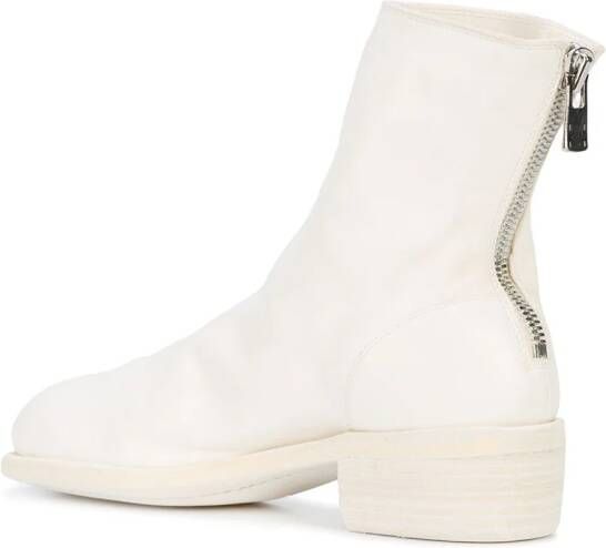 Guidi zipped ankle boots White