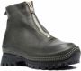 Guidi zipped leather ankle boots Green - Thumbnail 2