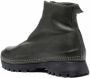 Guidi zipped leather ankle boots Green - Thumbnail 3