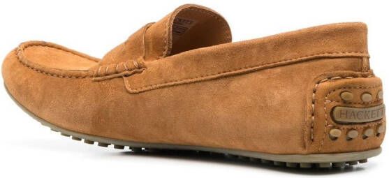 Hackett classic suede loafers Brown