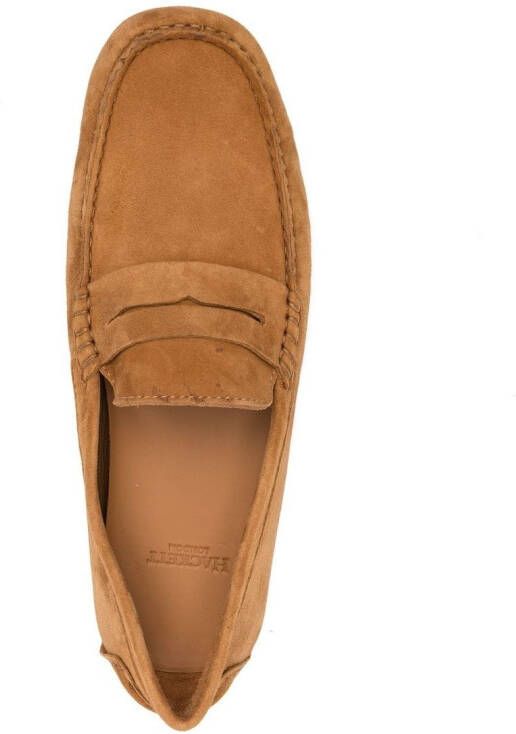 Hackett classic suede loafers Brown