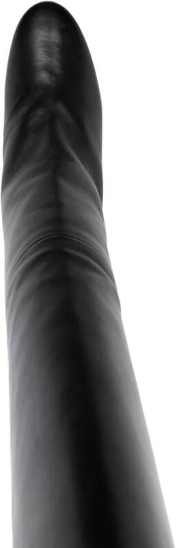 Halmanera Bart 65mm leather knee boots Black